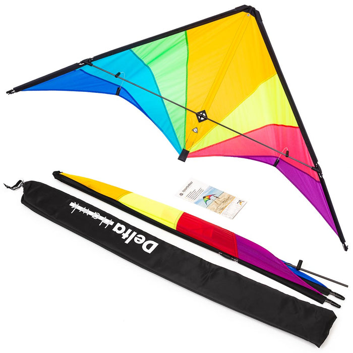 57" Delta Hawk - Neon Rainbow
