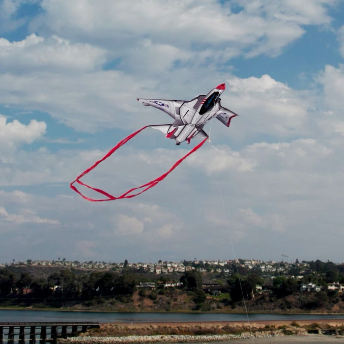 57" Ultra SuperSize Airplane Kite - F-14 Fighter Jet
