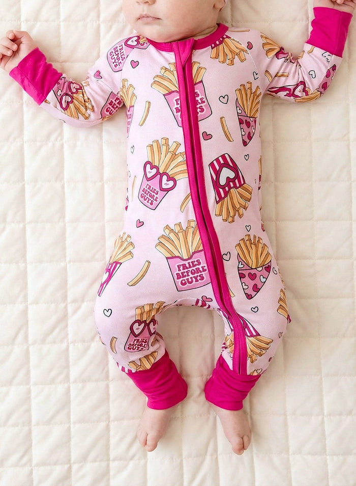Bamboo Zip Romper | Fries Before Guys