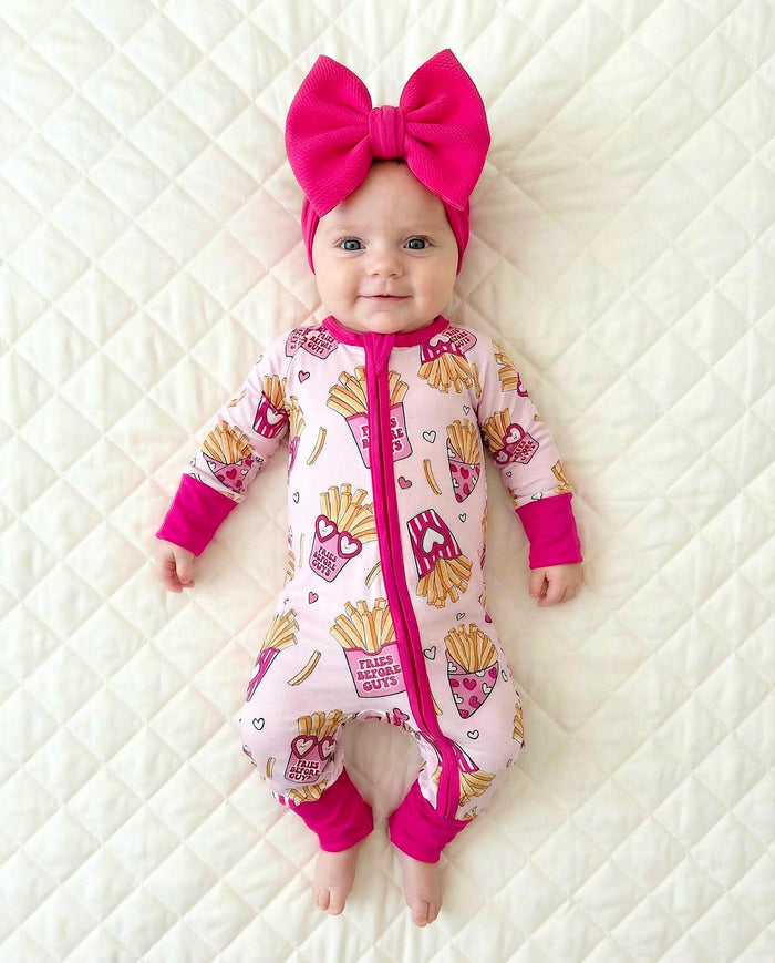 Bamboo Zip Romper | Fries Before Guys