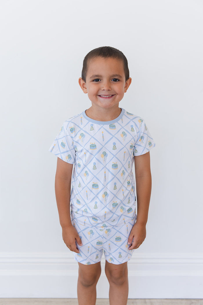 (BLUE) Birthday - Pocket Short Set