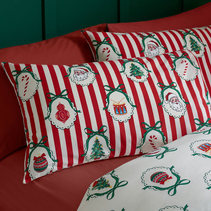 catherine-lansfield-christmas-vintage-striped-reversible-cotton-bedding-duvet-cover-set-red