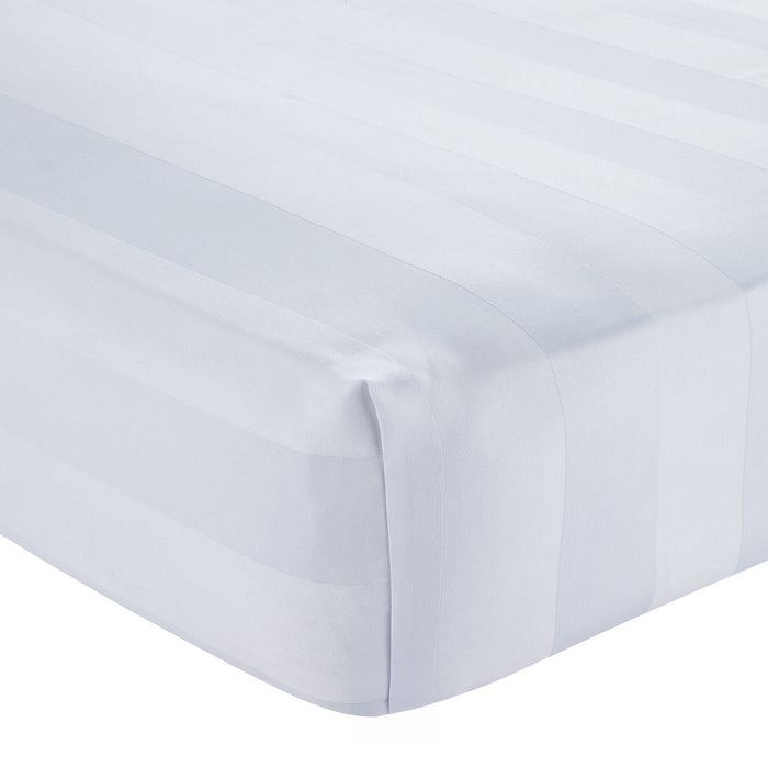 catherine-lansfield-so-soft-satin-stripe-white-fitted-sheet
