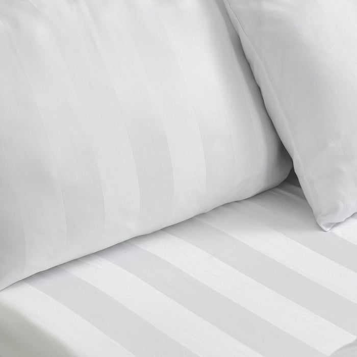 catherine-lansfield-so-soft-satin-stripe-white-fitted-sheet