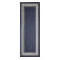 Flatweave Gel Greek Key Navy Rug