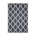 Flatweave Gel Trellis Navy Rug