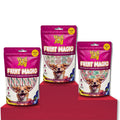 Fruit Magic Dog Treats Combo Pack – Candies, Twisted & Sticks (Pack of 3 | 125gm Each)