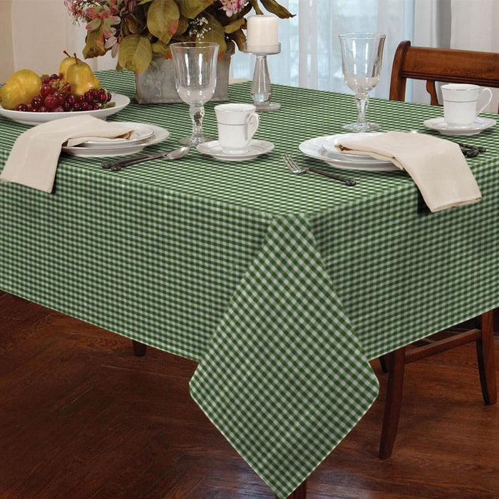 Gingham Green Tablecloth