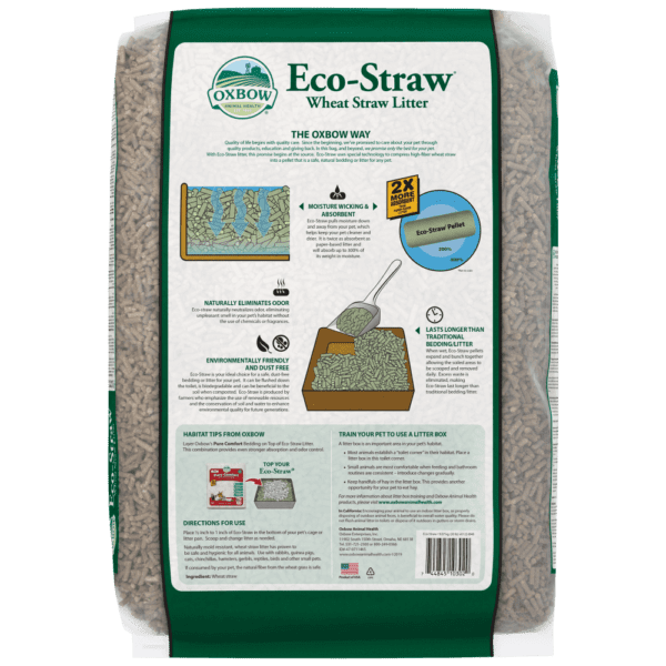 Oxbow Enriched Eco-Straw Litter for Small Animals