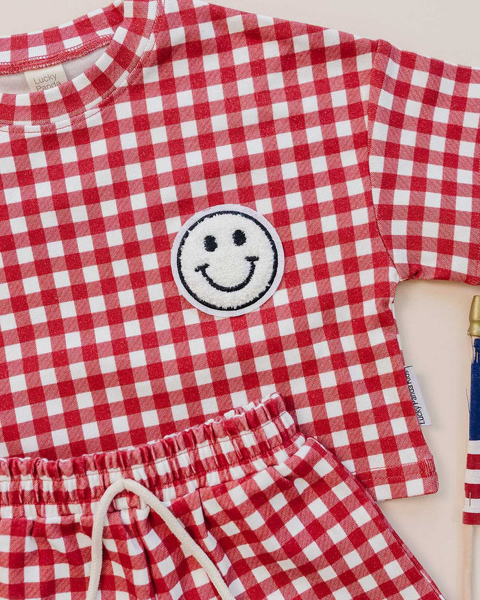 Shorts Set | Red Gingham