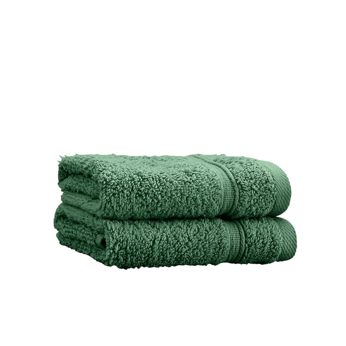 Zero Twist Dark Green Bath Sheet Pair
